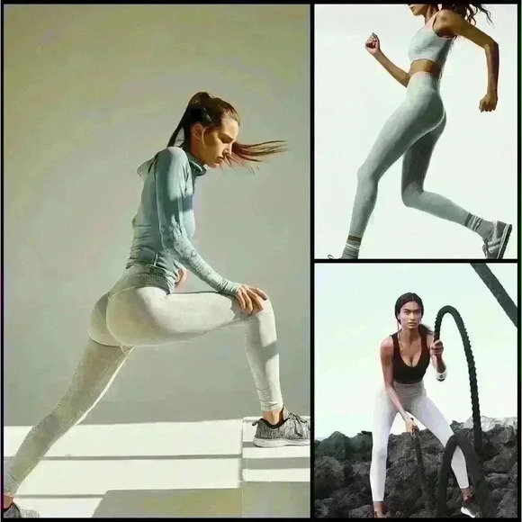 Free People Pants - Free People Movement Ribbed High Rise Athleisure Gorpcore Leggings Size X\S